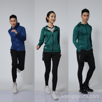 Chaqueta de sudadera con capucha unisex para el gimnasio de invierno de otoño de otoño